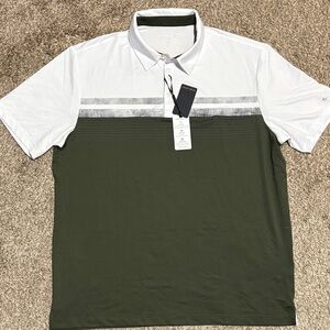 Classic White and Green Polo Shirt